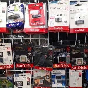 全新所有Sandisk memory card & USB都有現貨在店