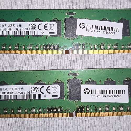 Samsung ecc server ram 2133 8g x 4條