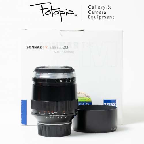 || Carl Zeiss Sonnar T* ZM 85mm F2 - Germany with packing ||
