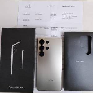 極錫機,512GB,香港行貨,鈦金屬灰色Samsung s25u s25 ultra dual 雙卡 5G, 有盒有單
