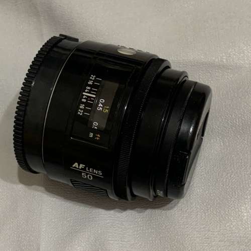 Minolta AF 50mm 1.4大光圈鏡頭 鏡片清晰冇花冇霉9成新