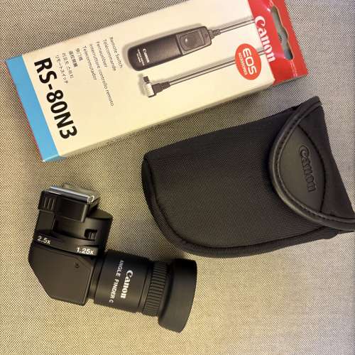 Canon ANGLE FINDER Ed c and RS-80N3 Remote