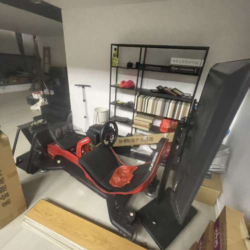 F1動感實車模擬器 包4D動感座位 Logitech賽車方向盤 腳踏