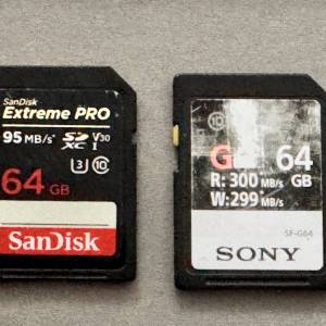 SanDisk Extreme PRO 64GB SD卡 Sony SDXC