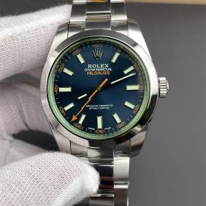 Rolex 勞力士 Milgauss m116400gv-0002 40mm 閃電 綠玻璃 藍面 VS出品