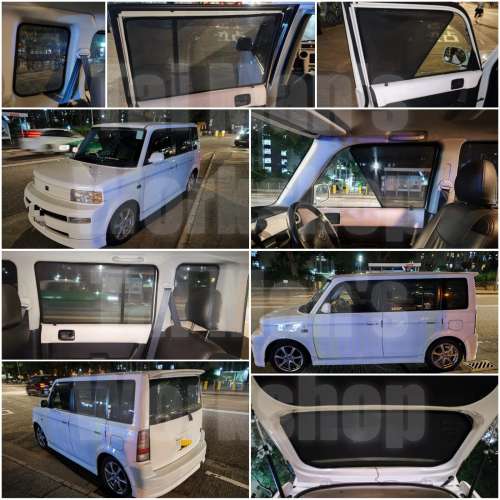 Toyota BB 全車防曬磁石窗網