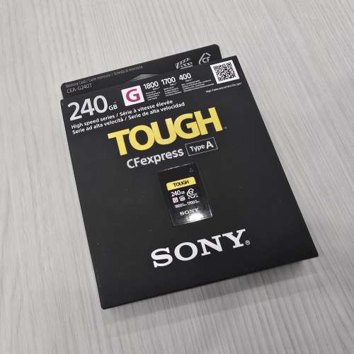 Sony CEA-G 系列 CFEXPRESS TYPE A 記憶卡 CEA-G240T 240GB