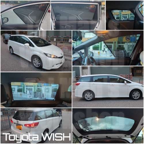 Toyota WISH 全車防曬磁石窗網