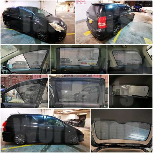 Toyota WISH 全車防曬磁石窗網