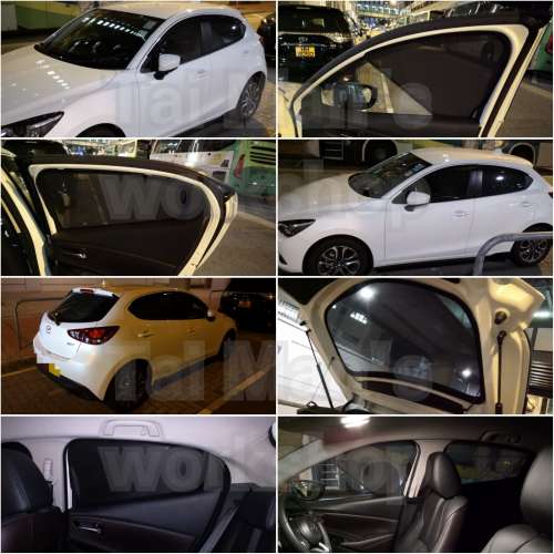 MAZDA2 全車防曬磁石窗網