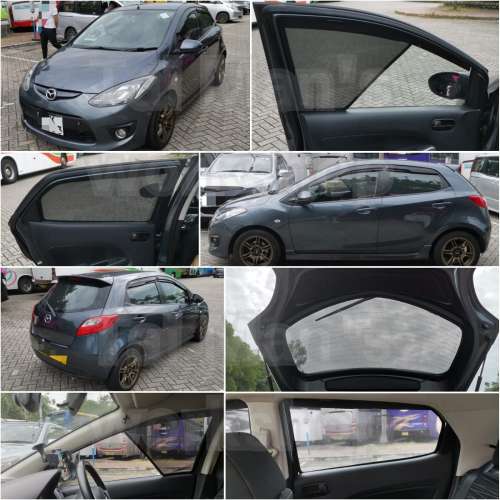 MAZDA2 全車防曬磁石窗網