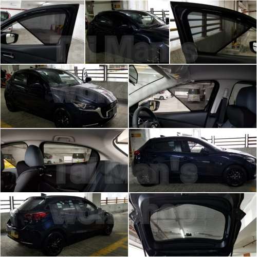 MAZDA2 全車防曬磁石窗網