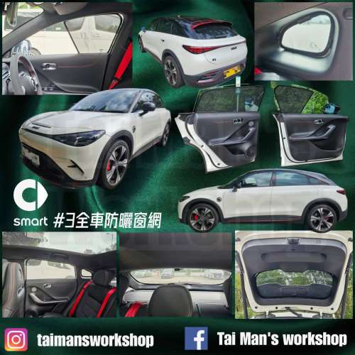 SMART #1 #5 #3 全車防曬磁石窗網
