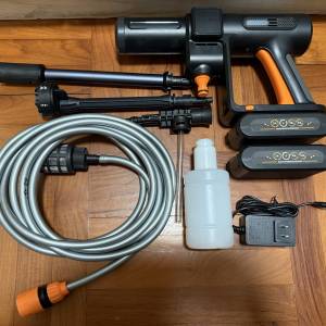 手提強力高壓洗車槍（無需拖電線，只需充電池）￼