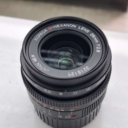 KONICA M'HEXANON 28MM F2.8 LEICA M MOUNT