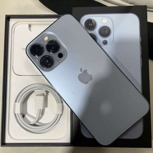 iPhone 13pro 512gb,港行雙卡極新，冇修冇拆，所有功能正常！全套齊！