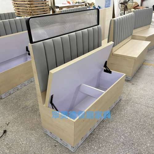 眾美德訂造香港防火家私，可掀開儲物卡位梳化，冰室卡座沙發訂製可開防火證書