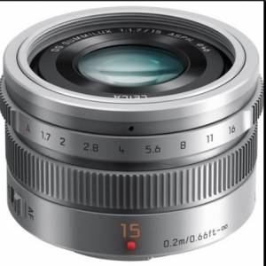 PANASONIC LEICA DG SUMMILUX 15mm / F1.7 ASPH. silver version