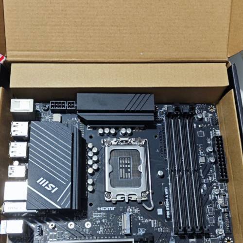 MSI PRO B760M-A WIFI DDR5 4槽/適用12th 13th 14th i3 i5 i7 i9/WiFi
