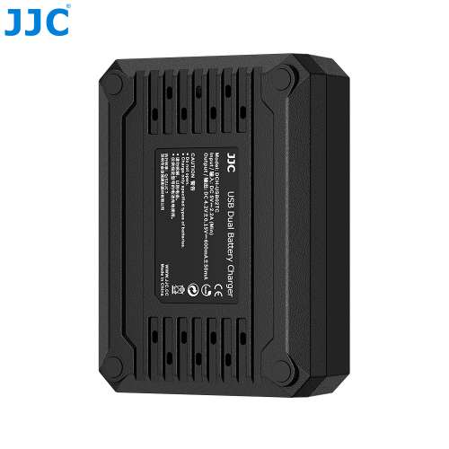 JJC USB Dual Battery Charger For Fujifilm NP-95 / Ricoh DB-90 ( DCH-95TC)
