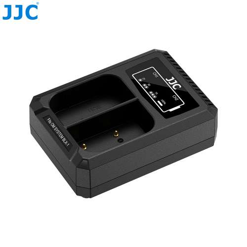JJC USB Dual Battery Charger For Olympus BLX-1 / BLX1 (DCH-BLX1TC)
