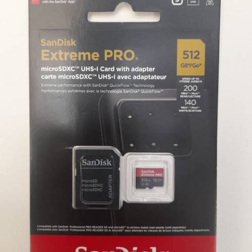 ( 全新行貨 ) Sandisk Extreme Pro 512GB Micro SD Card