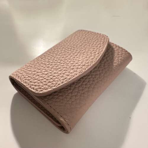 100% NEW - Woman/Unisex Pink Leather Small Wallet