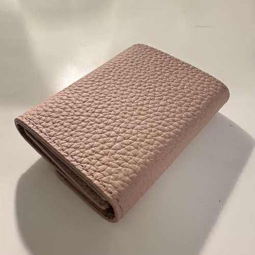 100% NEW - Woman/Unisex Pink Leather Small Wallet