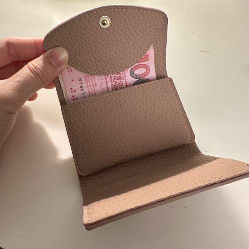100% NEW - Woman/Unisex Pink Leather Small Wallet