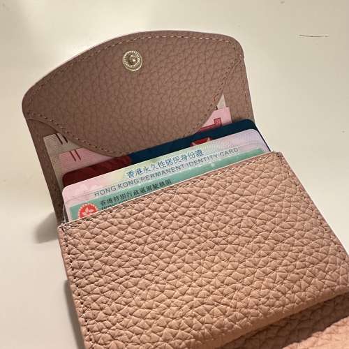 100% NEW - Woman/Unisex Pink Leather Small Wallet