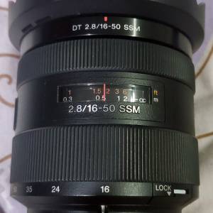 Sony DT 16-50mm F2.8 SSM lens + LA-EA1 Mount Adapter for A6X00 series (APS-C)