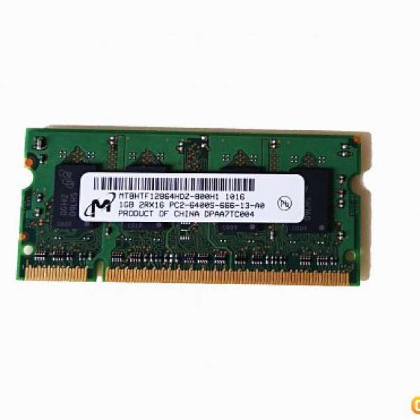 1G PC2-6400 DDR2 SODIMM Laptop RAM