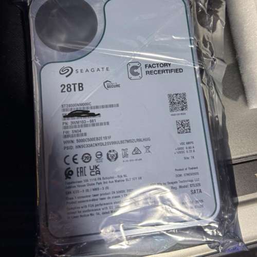 Seagate 28TB ST28000NM000C Factory Rescertified 2隻