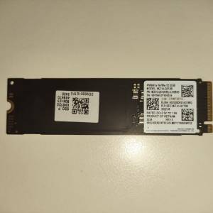 Samsung M.2 SSD 512GB 99%new 價錢可議