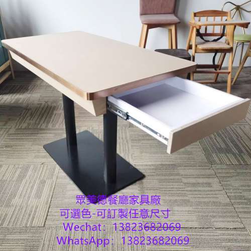 #四人位二人位桌子枱子加工廠直銷 #深圳市眾美德餐廳傢具廠直供香港澳門 #不鏽鋼包...
