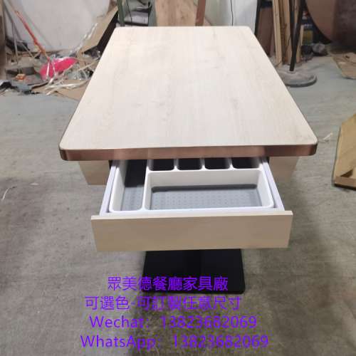 #四人位二人位桌子枱子加工廠直銷 #深圳市眾美德餐廳傢具廠直供香港澳門 #不鏽鋼包...