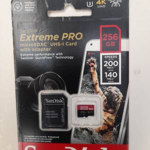 Sandisk 256GB Extreme pro Micro SD card
