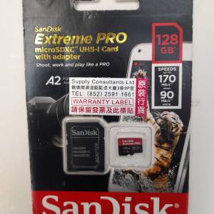 全新行貨Sandisk 128gb Extreme pro Micro Sd card