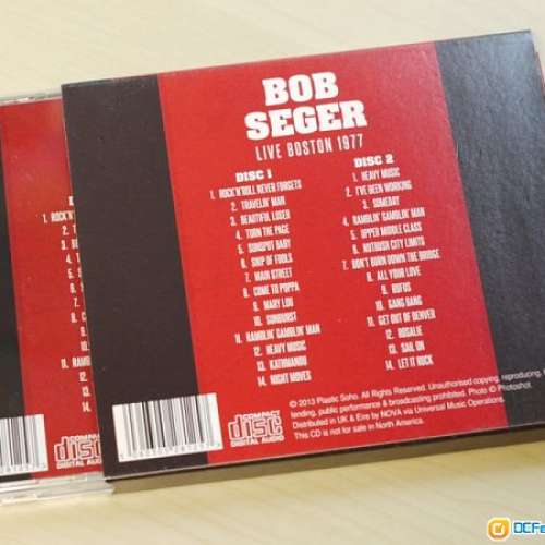 Bob Seger Live Boston 1977 2CD 美國版