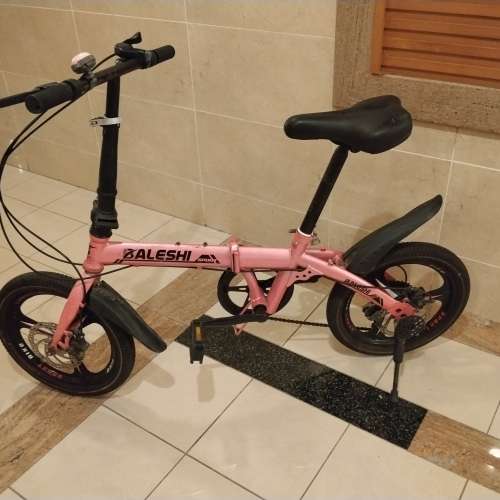 舊成人/中童單車一部 ，16吋，6速，可摺，雙碟刹。