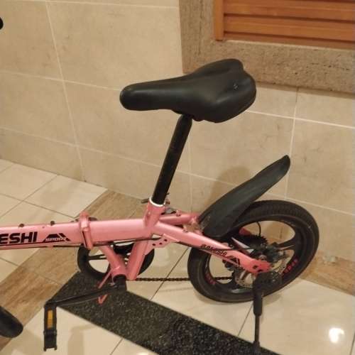 舊成人/中童單車一部 ，16吋，6速，可摺，雙碟刹。