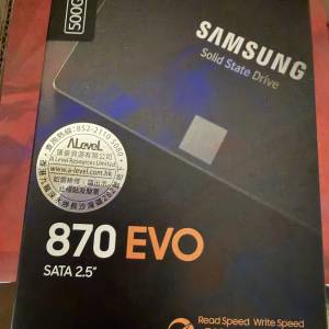 未拆盒三星870 EVO 500GB
