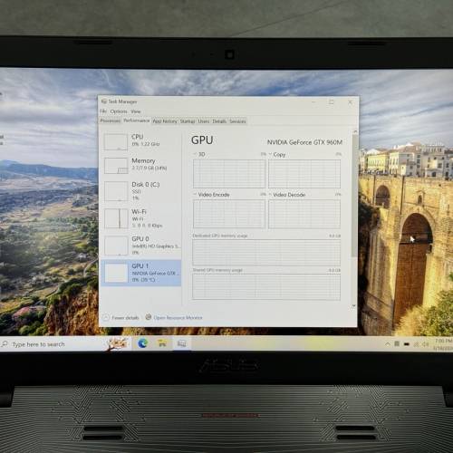 (有Blu-Ray)華碩ROG GL552V i7-6700HQ 8gb 240gb SSD GTX960M Laptop