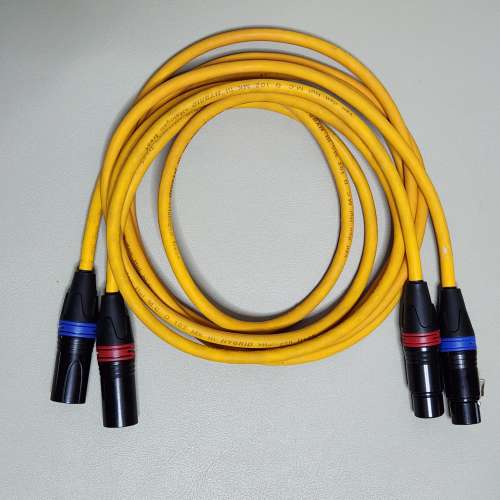 荷蘭 Van Den Hul D102 MKlll HYBRID XLR HiFi 發燒 音頻 平衡訊號線 1.5m 一對