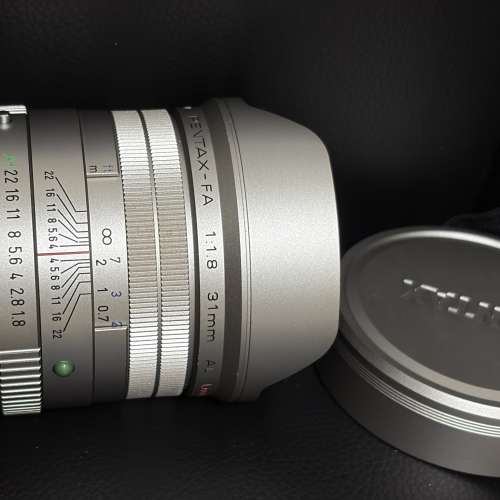 Pentax smc FA 31mm f1.8 silver , pk to nikon Z mount adapter