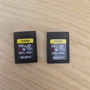 Sony Tough CFexpress Type A 記憶卡 80gb 160gb 無盒 卡兩張
