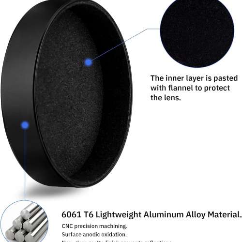 HAOGE Metal Front Lens Cap Cover For GR3 / GR3X 代用鏡頭蓋  (Cap-GR)