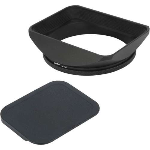 Haoge 72mm Square Metal Screw-in Hood With Cap For Hasselblad XCD 28mm f/4 P