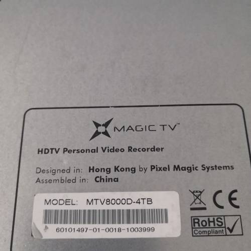 MAGIC MTV-8000D機顶盒(機身整體靓仔,100%全正常內置4T硬碟)