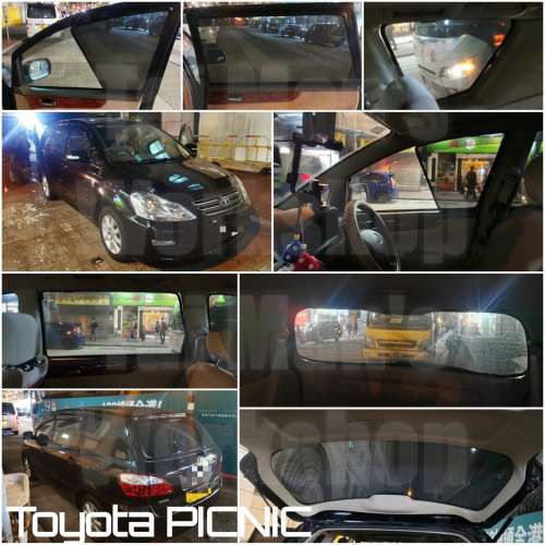 TOYOTA PICNIC 全車防曬磁石窗網